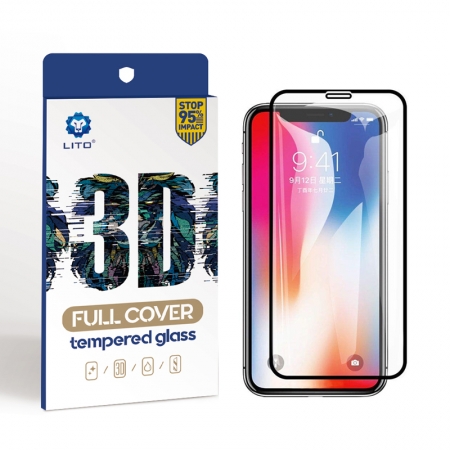 IPhone Xs Full Coverage Displayschutzfolie Apple Schutzglas aus gehärtetem Glas 
