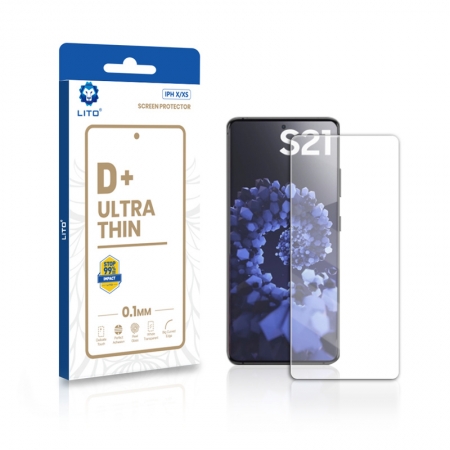  Lito D + 0,2mm Ultradünn Samsung Galaxy S21 Temperierter Glasschirmschutzfolie 