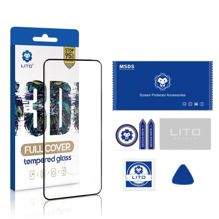 LITO E+ Side Glue Full Coverage Displayschutzfolie aus gehärtetem Glas für Samsung Galaxy S23 Ultra 