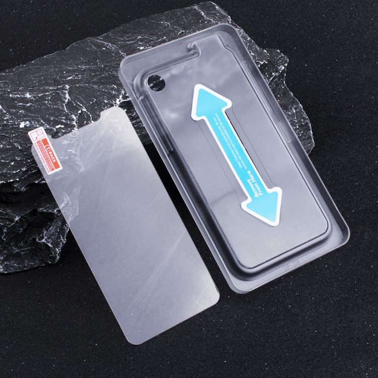 iphone xr 6.1 inch tempered glass screen protector film with installation