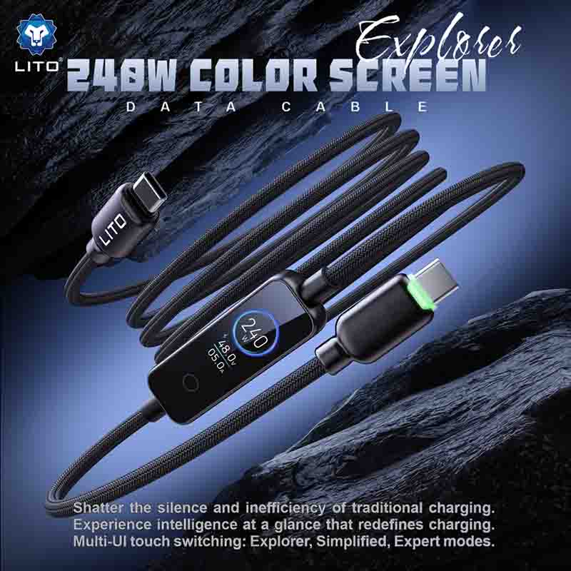 charging cable with display