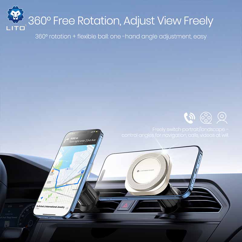 360 degree car phone mount