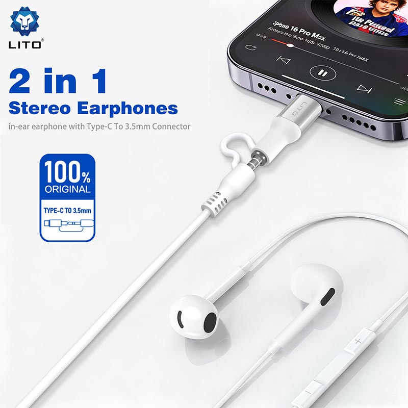 Type-C to 3.5mm earphone