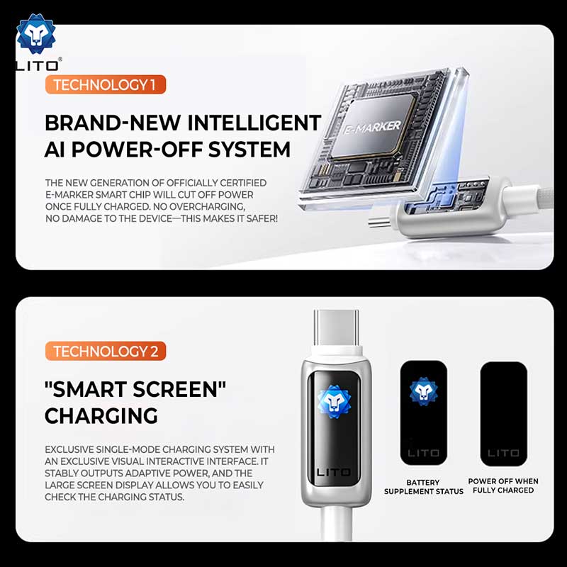 Auto Power Off Charging Cable