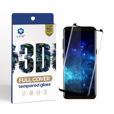 Samsung Galaxy S8 3D Full Cover gehärtetes Glas Screen Cover Shield 