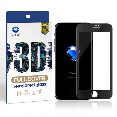 Apple Iphone 7/8 3D Full Covered gehärtetem Glas Bildschirm Schutzfolie 