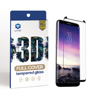Samsung Galaxy S9 plus Schutzhülle aus gebogenem Hartglas mit voller Abdeckung