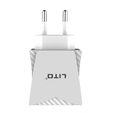 2.4A Dual Port Ladegerät Schnellladung USB Stecker Ladegerät Adapter 