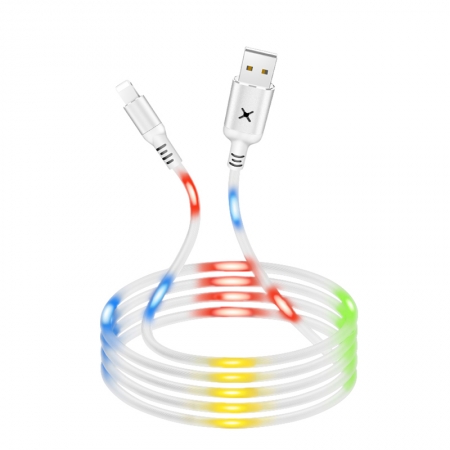 Voice-Activated Glows Durable Ladekabel USB Micro / I5 / Typ C-Kabel Schnellladekabel 