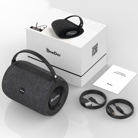 OneDer V3 Premium-Klangqualität Tragbarer, weithin kompatibler drahtloser Bluetooth-Lautsprecher 