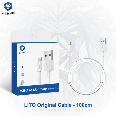 LITO 1m 3ft USB zu Lightning Kabel Stromleitung für iPhone Airpod iPad
 