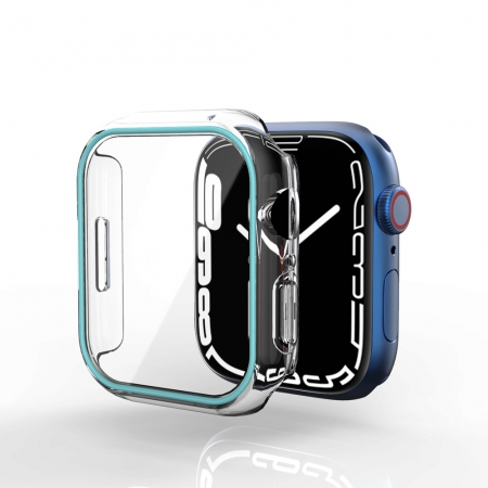 Das neueste heiße Produkt Luminous Watch Case mit Displayschutzfolie für Apple Watch Series 7 41mm 45mm
 
