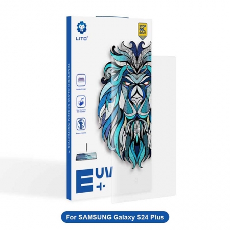 Lito 3D Full Cover UV-Kleber gehärtetes Glas Displayschutzfolie für Samsung Galaxy S24 Plus
         