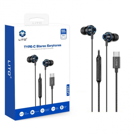 LITO LF05 USB-C 3,5-mm-Klinkenstecker In-Ear-Stereo-Kopfhörer 