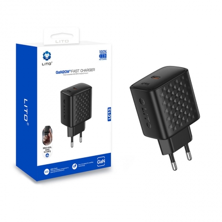 LITO LC13 GaN 20W Schnellladegerät mit USB-C-Anschluss 