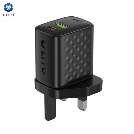 LITO LC16 GaN 20W Schnellladegerät mit USB-C & USB-A 