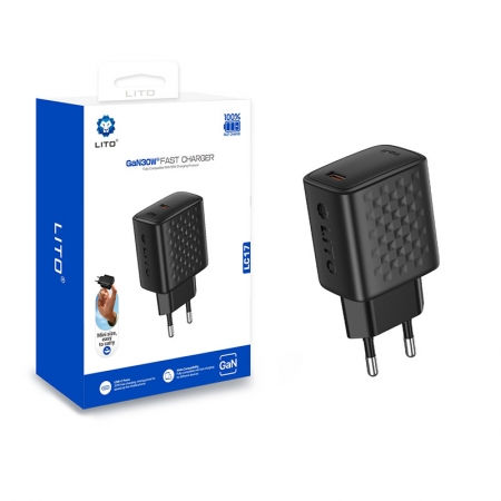 LITO LC17 GaN 30W Schnellladegerät mit USB-C-Anschluss 