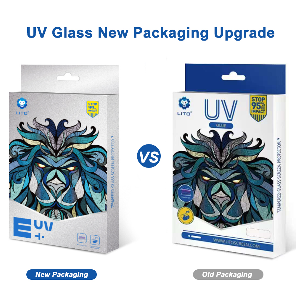 Der UV-Displayschutz aus gehärtetem Glas von Lito erstrahlt in einem neuen Look