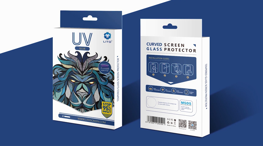 LITO UV Light Liquid Glue Gehärtetes Glas