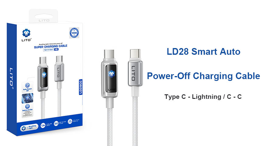 Sind Sie es leid, Ihr Gerät ständig zu überladen? Lernen Sie das LITO LD28 Smart Cable kennen.