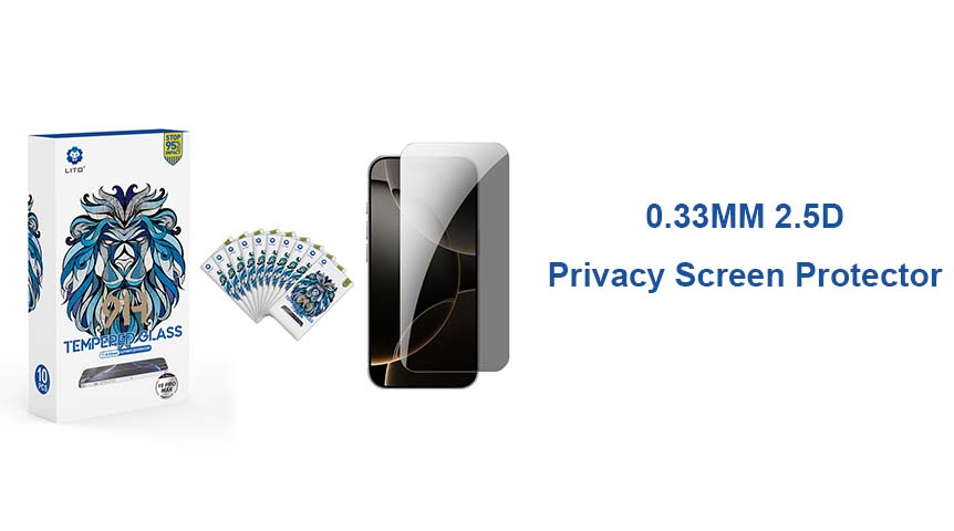LITO 0,3 mm 2,5D Sichtschutzglas-Displayschutz