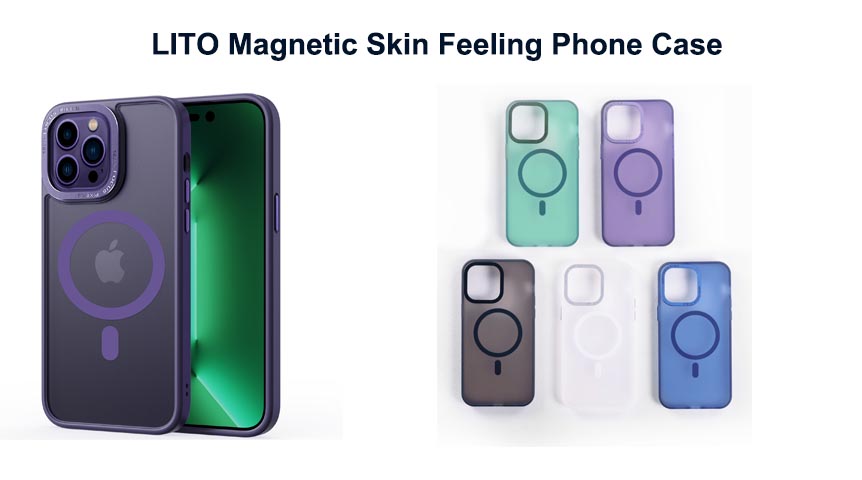 LITO Magnetische Handyhülle mit Hautgefühl für iPhone