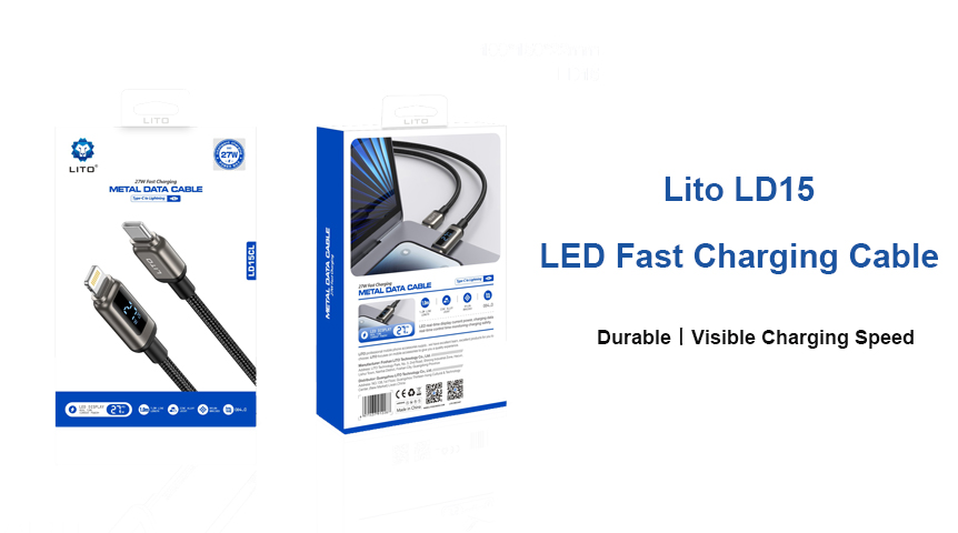 Lito LD15 LED Fast Ladekabel - langlebige und sichtbare Ladegeschwindigkeit