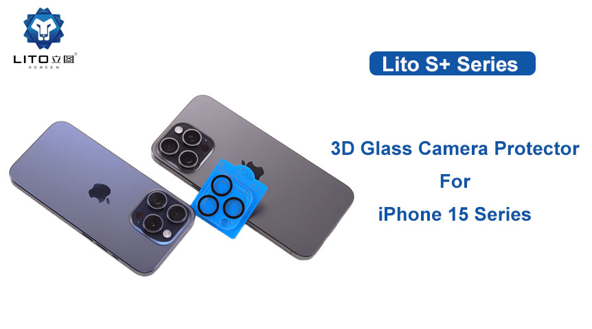Ultraklarer 3D-Kameraobjektivschutz für die iPhone 15-Serie